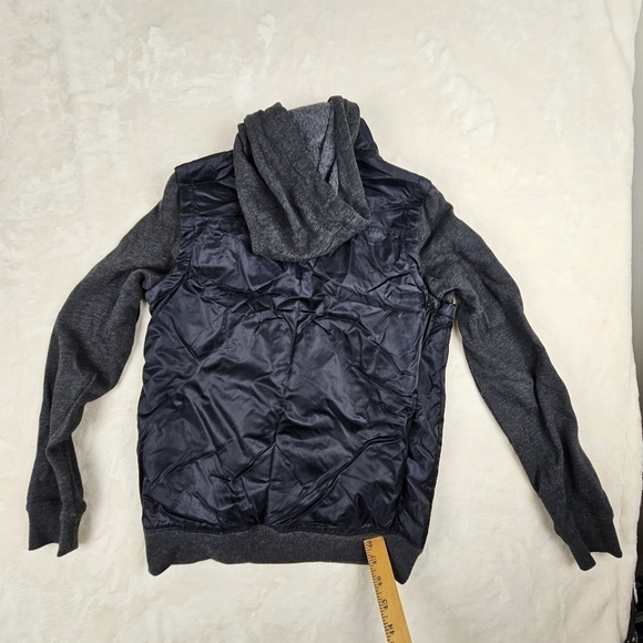 RVCA Jacket Small Men’s Hoodie shacket black grey light weight - Picture 2 of 8